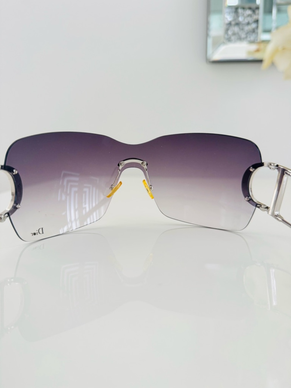 RARE ๐ฆ Authentic DIOR rimless Diorly 1 Swarovski sunglasses - Picture 5 of 8